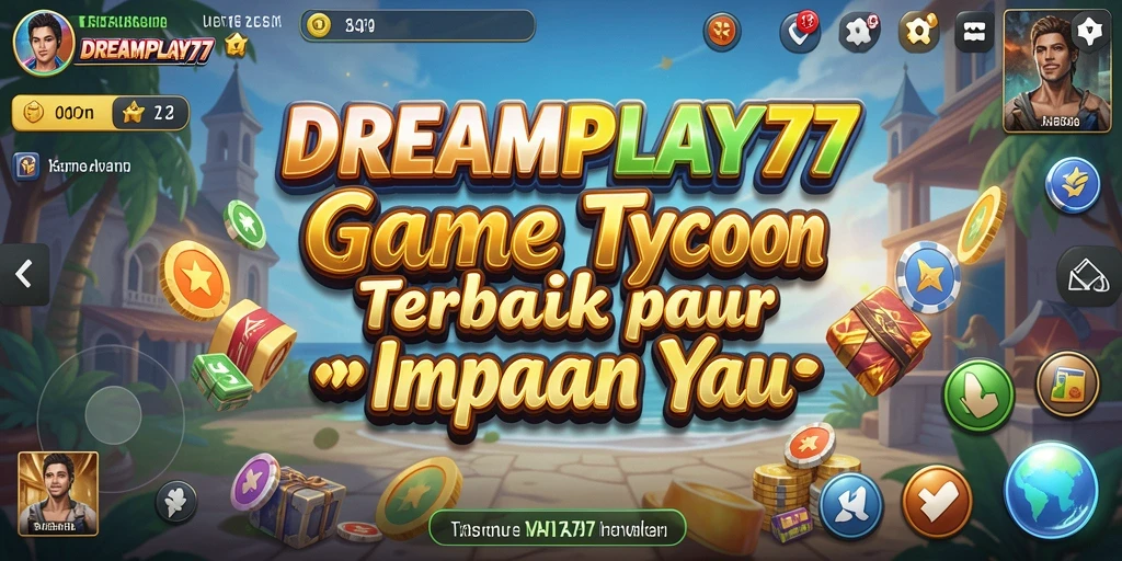 Screenshot gameplay DREAMPLAY77 yang menunjukkan interaksi bisnis.