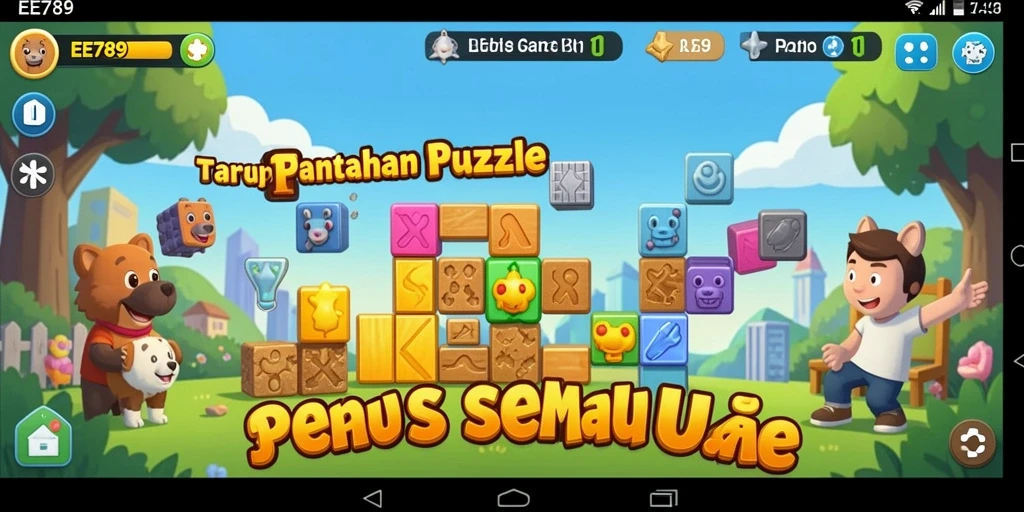 Tampilan gameplay menantang dalam EE789 dengan puzzle yang menarik.
