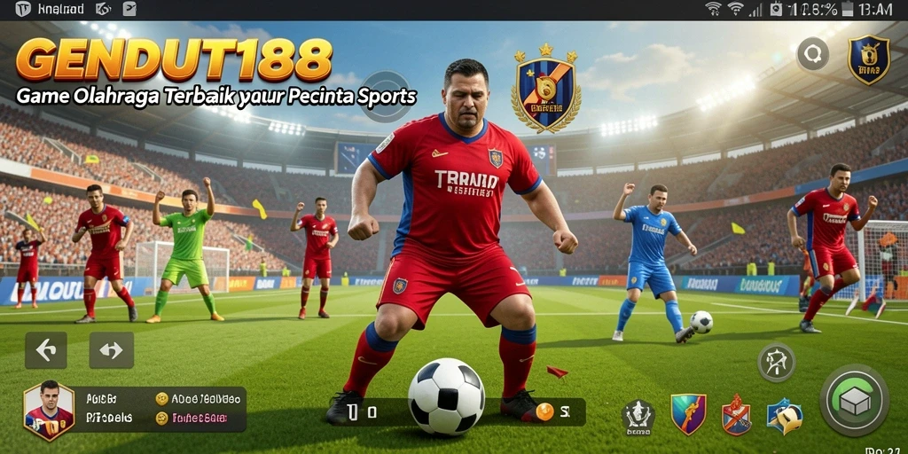 Tampilan gameplay GENDUT188 yang penuh aksi olahraga.