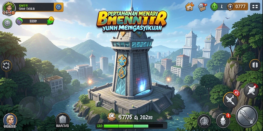 Gameplay GN777 yang menantang dan seru dalam Tower Defense.