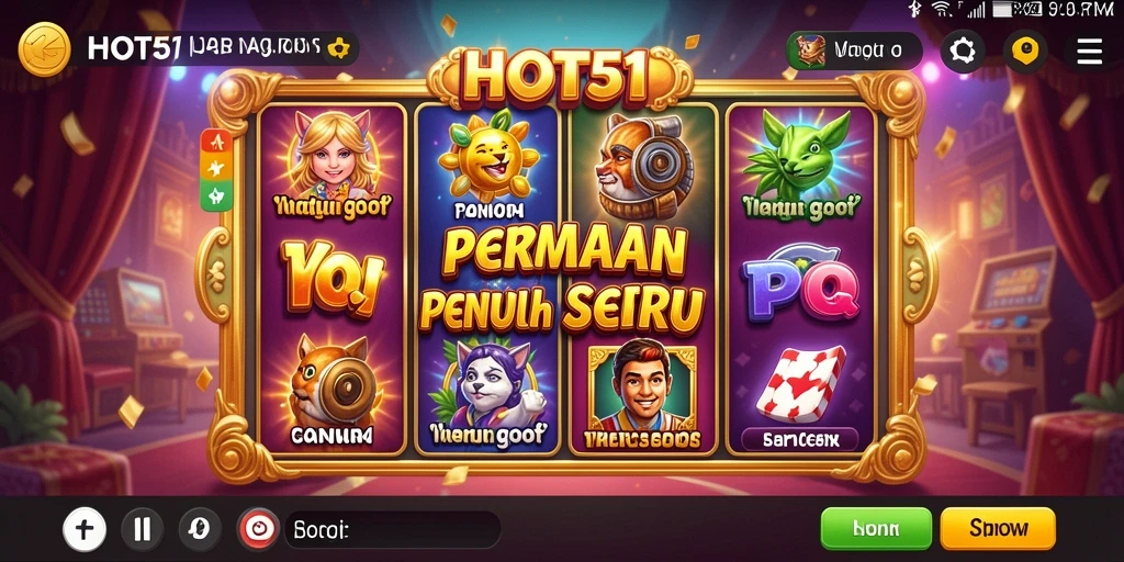 Screenshot gameplay Slot HOT51 yang menarik dan menantang.