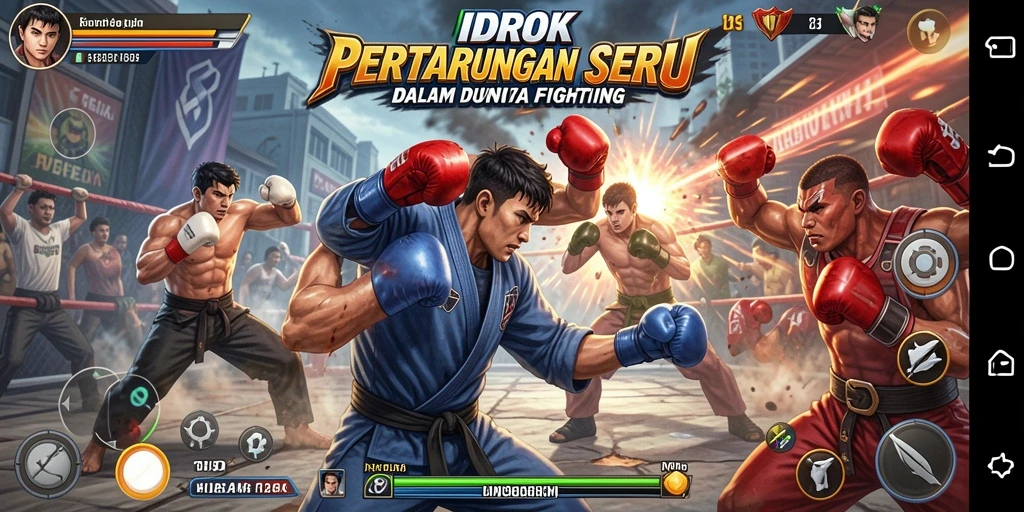 Screenshot gameplay IDROK yang menampilkan aksi pertarungan seru.