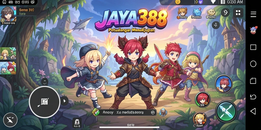 Tampilan gameplay JAYA388 yang menakjubkan di dunia Anime.