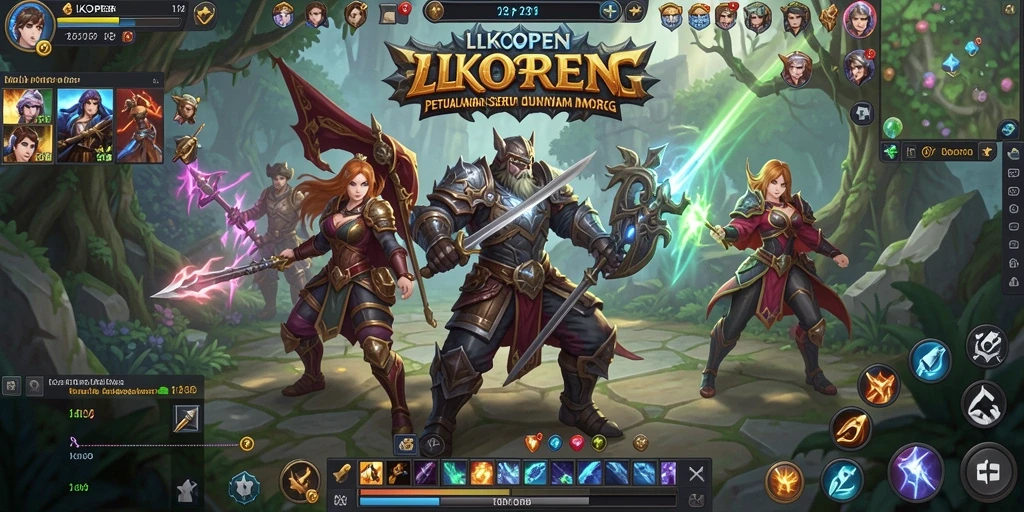 Tampilan gameplay menarik dari dunia petualangan di LKOPEN.