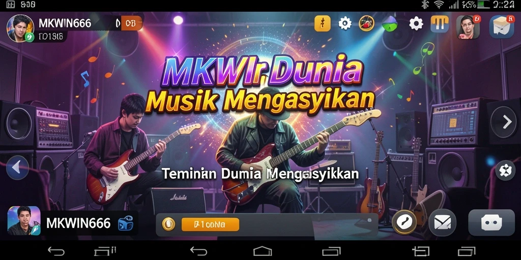 Screenshot utama MKWIN666 menampilkan layar antarmuka pengguna yang interaktif.