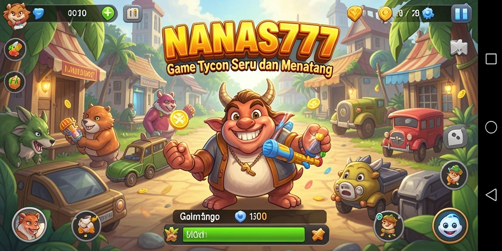 Tampilan mendebarkan gameplay Tycoon dalam NANAS777.