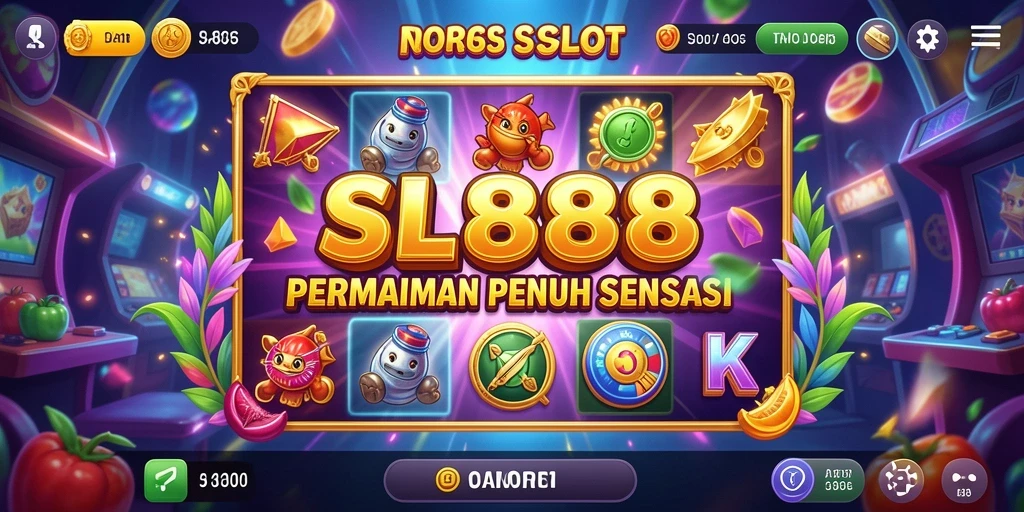Screenshot gameplay SL888 yang menggambarkan keseruan permainan Slot.