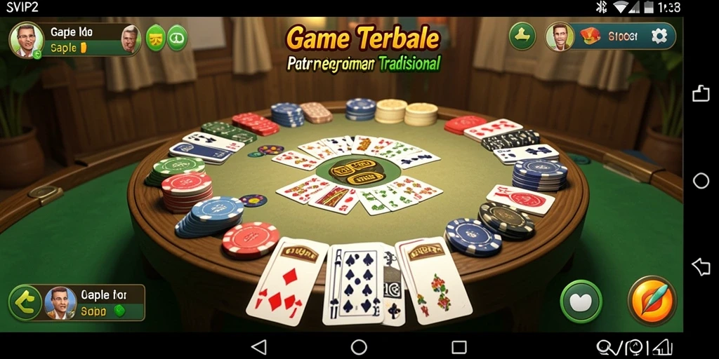 Tampilan menyenangkan dari gameplay Gaple SVIP2 yang menarik.