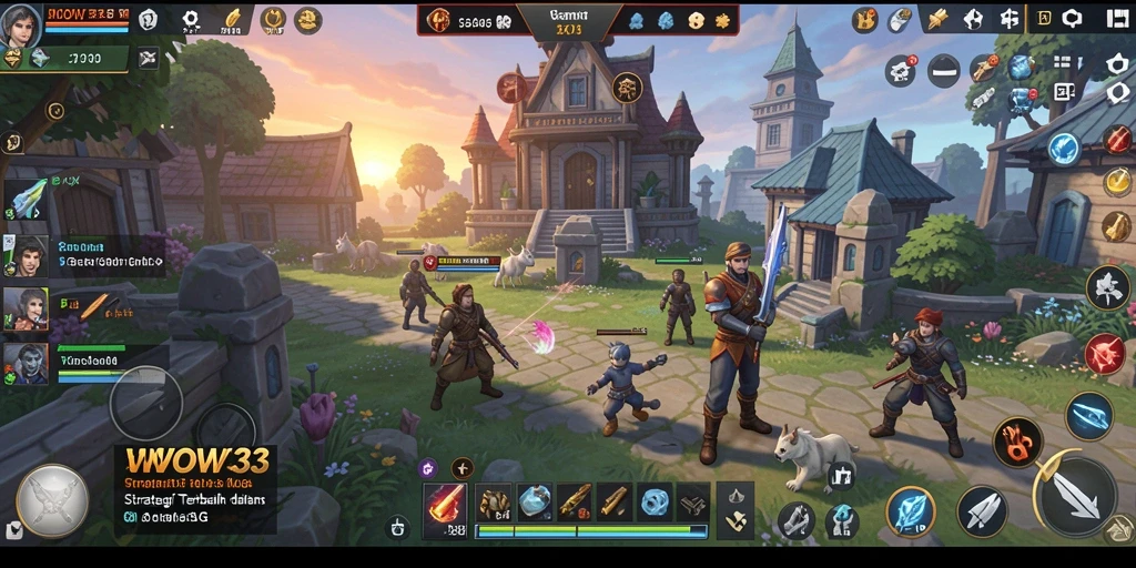 Tangkapan layar dari gameplay WOW33 yang menunjukkan strategi mendalam.